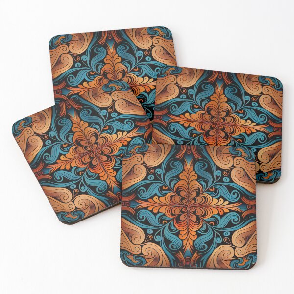 Item preview, Aggressive Flowing Traditional Pattern Digital Painting designed and sold by CodeAndColors.