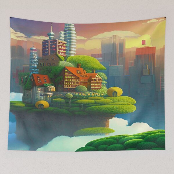 Item preview, Pixelated Cityscape Beauty and Wonder designed and sold by Nellisstadia.