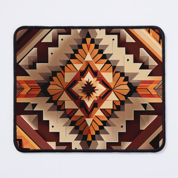 Item preview, Complex Angular Southwestern Pattern Digital Painting designed and sold by CodeAndColors.