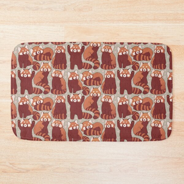 Item preview, Red panda cute pattern  designed and sold by Yarafantasyart.