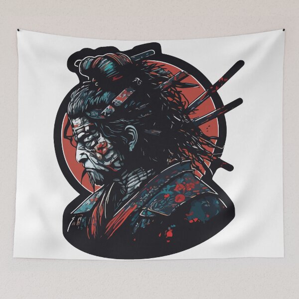 Item preview, Old Samurai Warrior designed and sold by ai-miilk.