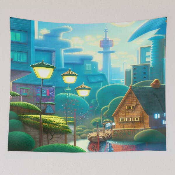 Item preview, Towering Cityscape designed and sold by Nellisstadia.