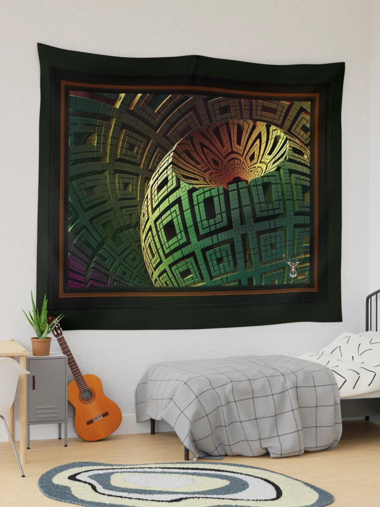 Alien Artifact by Xzendor7 3D Fractal Art Decorative Print Tapestry