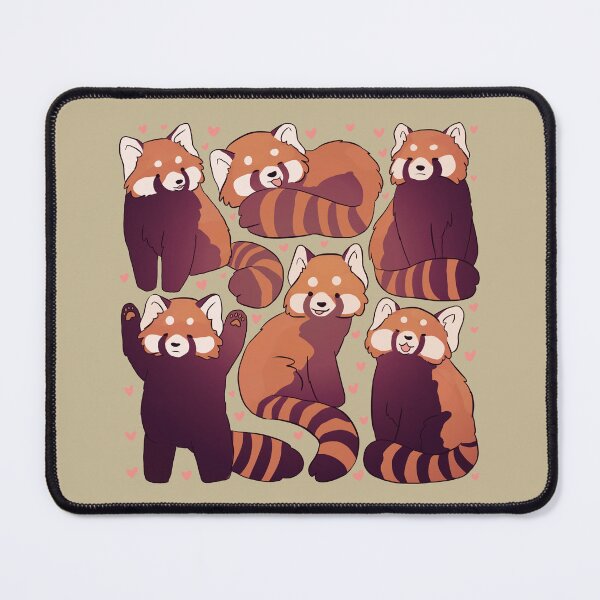 Item preview, Red panda cute pattern designed and sold by Yarafantasyart.