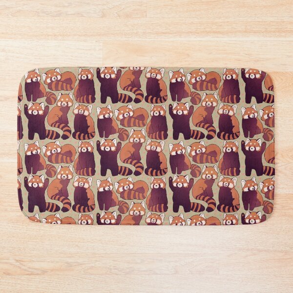 Item preview, Red panda cute pattern  designed and sold by Yarafantasyart.