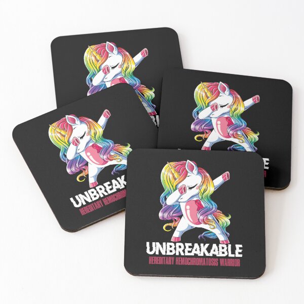 Item preview, Hereditary Hemochromatosis Awareness - Unicorn Hereditary Hemochromatosis Warrior Ribbon UNBREAKABLE designed and sold by Fernandezf.