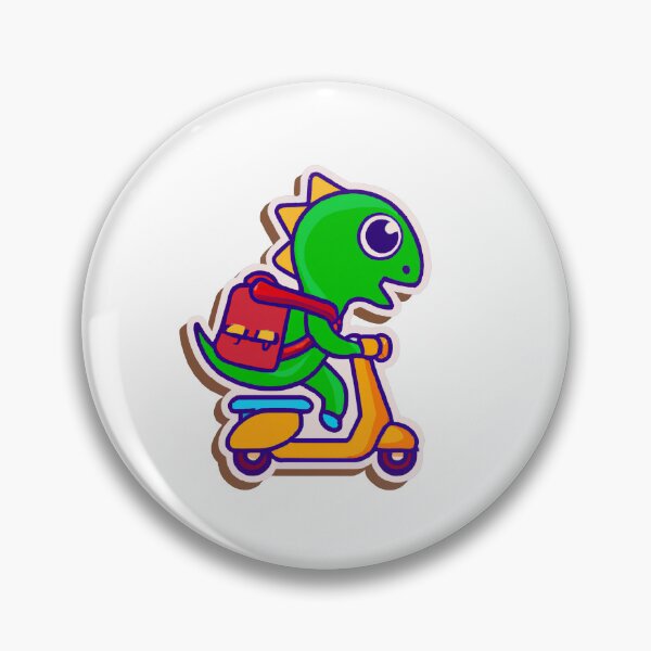 Item preview, Little dinosaur on  scooter  designed and sold by sweetiejojo.