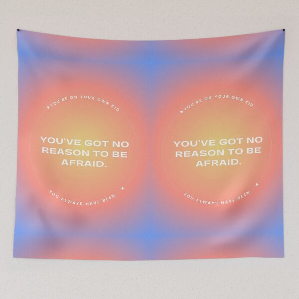 Item preview, "You're On Your Own Kid" Gradient Quote Graphic designed and sold by itsmebecca.