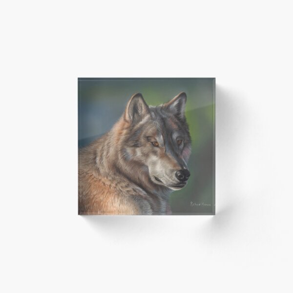 Wolf Acrylic Block