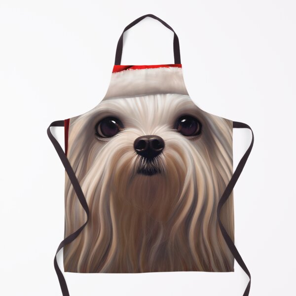 Item preview, Christmas Maltese Wearing A Santa Hat designed and sold by ZenEverAI.