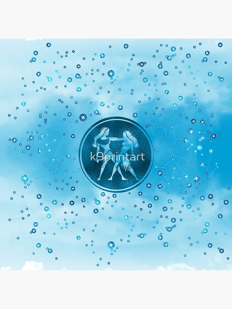 Gemini Zodiac Sign Air Element Art Board Print for Sale by k9printart |  Redbubble