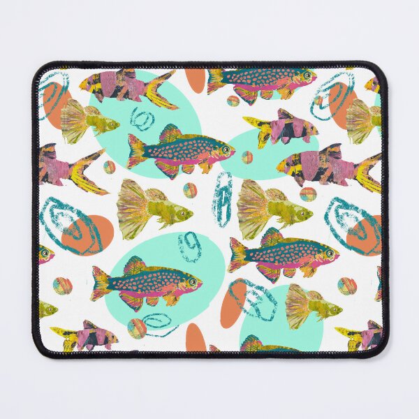 Item preview, Fun Quirky Tropical fish 80’s pattern  designed and sold by ginaisarty.