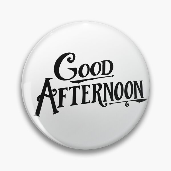 Item preview,  "Good Afternoon!" from "Spirited" (Black Graphic) designed and sold by Lissa Gray.