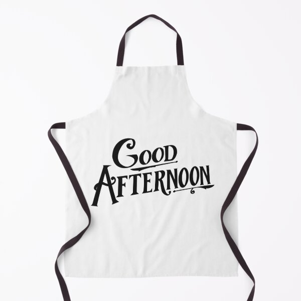 Item preview, "Good Afternoon!" from "Spirited" (Black Graphic) designed and sold by Lissa Gray.