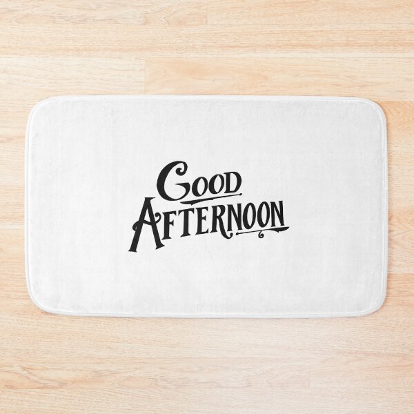 Item preview,  "Good Afternoon!" from "Spirited" (Black Graphic) designed and sold by Lissa Gray.