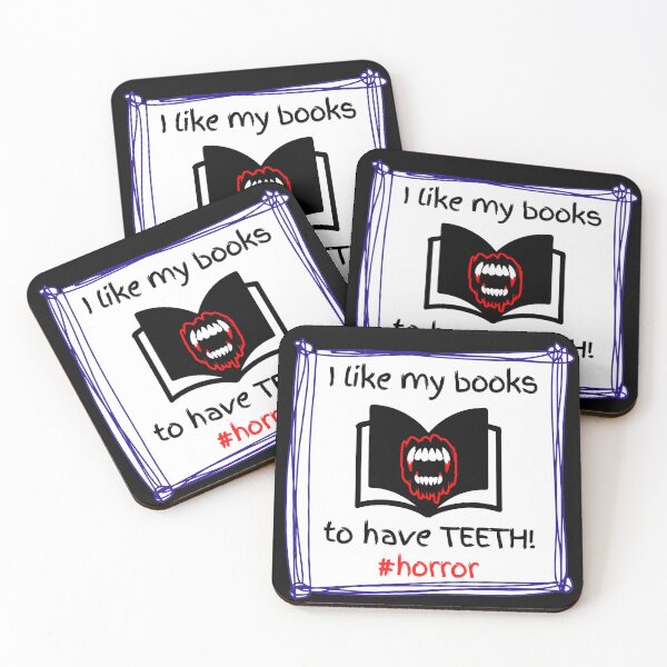 Item preview, I like my books to have TEETH! #horror designed and sold by FearSome Fiction.