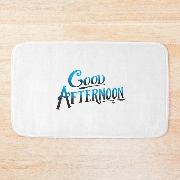 Item preview, "Good Afternoon!" from "Spirited" (Black and Blue Graphic) designed and sold by Lissa Gray.