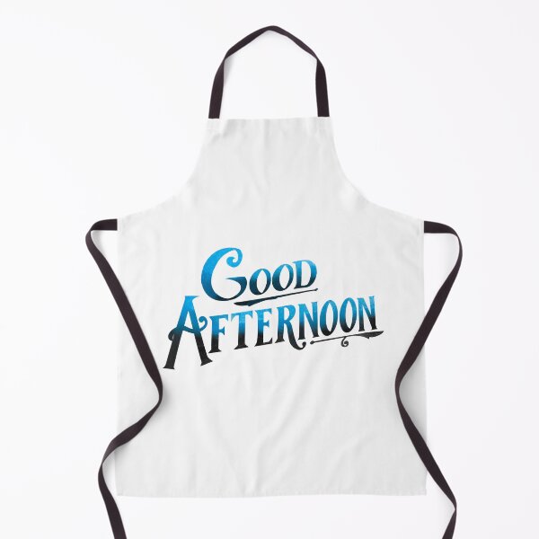 Item preview, "Good Afternoon!" from "Spirited" (Black and Blue Graphic) designed and sold by Lissa Gray.