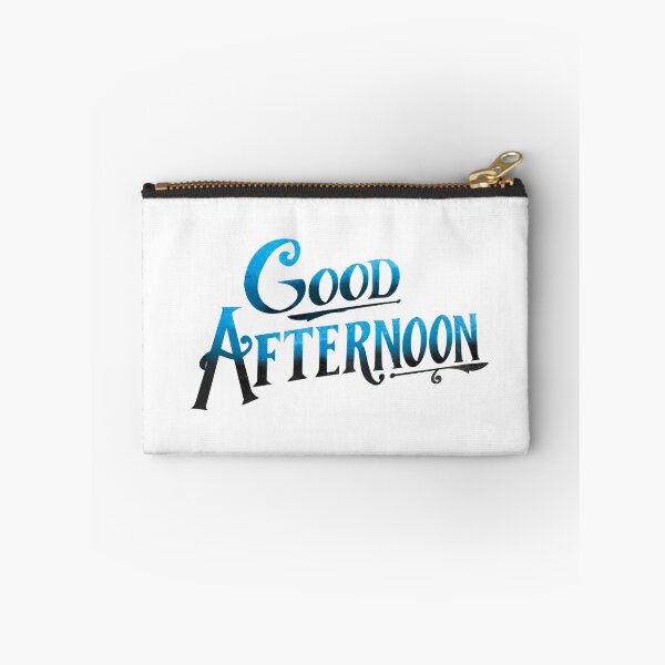 Item preview, "Good Afternoon!" from "Spirited" (Black and Blue Graphic) designed and sold by Lissa Gray.