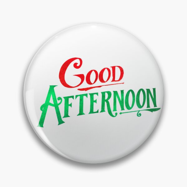 Item preview, "Good Afternoon!" from "Spirited" (Red and Green Graphic) designed and sold by Lissa Gray.