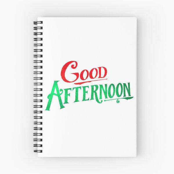 Item preview, "Good Afternoon!" from "Spirited" (Red and Green Graphic) designed and sold by Lissa Gray.