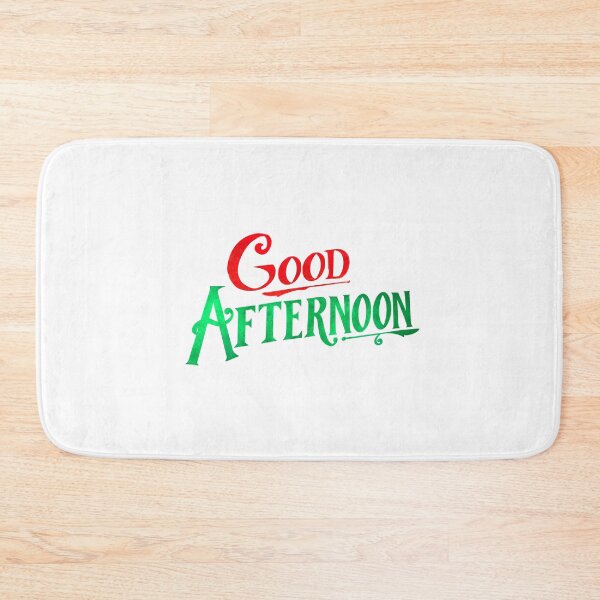 Item preview, "Good Afternoon!" from "Spirited" (Red and Green Graphic) designed and sold by Lissa Gray.