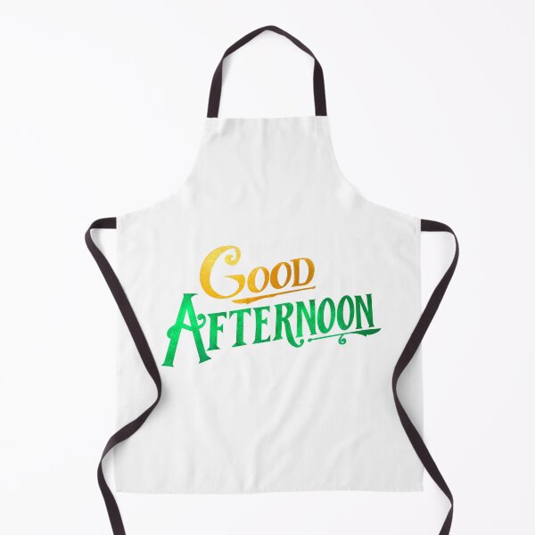 Item preview, "Good Afternoon!" from "Spirited" (Gold and Green Graphic) designed and sold by Lissa Gray.
