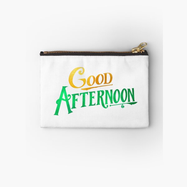 Item preview, "Good Afternoon!" from "Spirited" (Gold and Green Graphic) designed and sold by Lissa Gray.