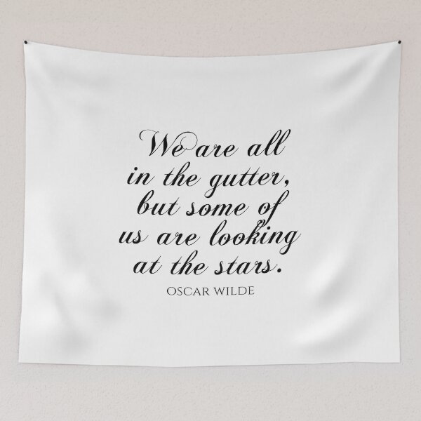 Item preview, We Are All In The Gutter But Some Of Us Are Looking At The Stars - Oscar Wilde Quotes designed and sold by PhiloJourney.