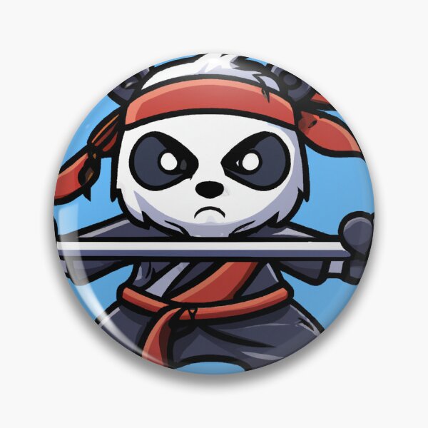 Item preview, panda samurai carring a katana, as a anime style designed and sold by guik32.