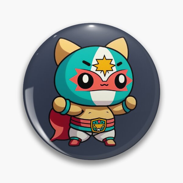 Artikelvorschau, Lucha Libre Katzen | Mexikanische Wrestling | Kawaii-Katzen | Chibi-Katzen | Anime-Katzen | Lucha Libre Katzen 022 entworfen und verkauft von Catcosm.