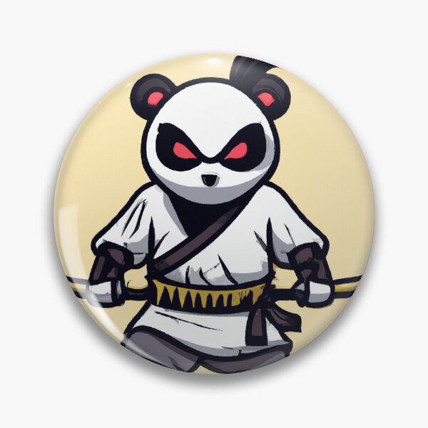 Item preview, panda samurai carring a katana, as a anime style designed and sold by guik32.