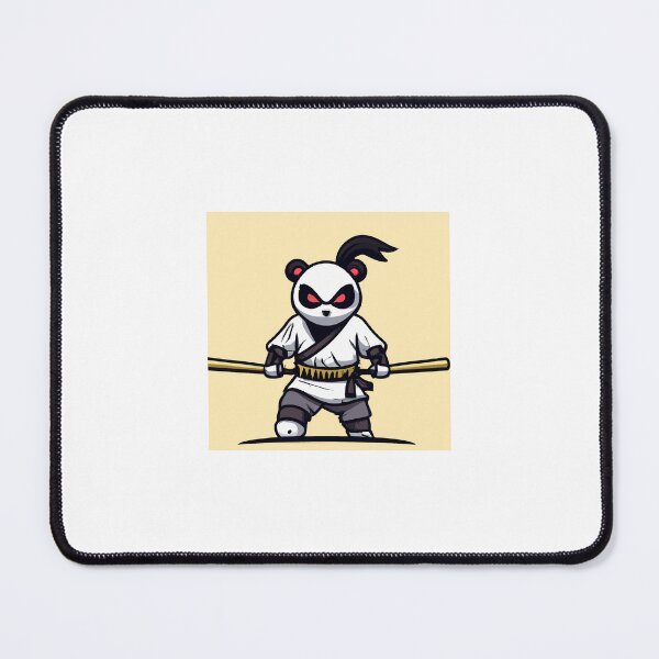 Item preview, panda samurai carring a katana, as a anime style designed and sold by guik32.