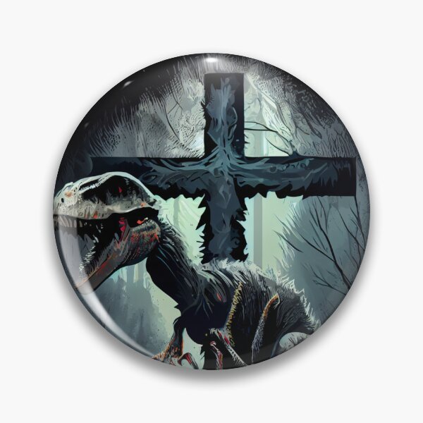 Item preview, Raptor Dinosaur With Christian Cross: Mesozoic Era Art designed and sold by Art4Christ.