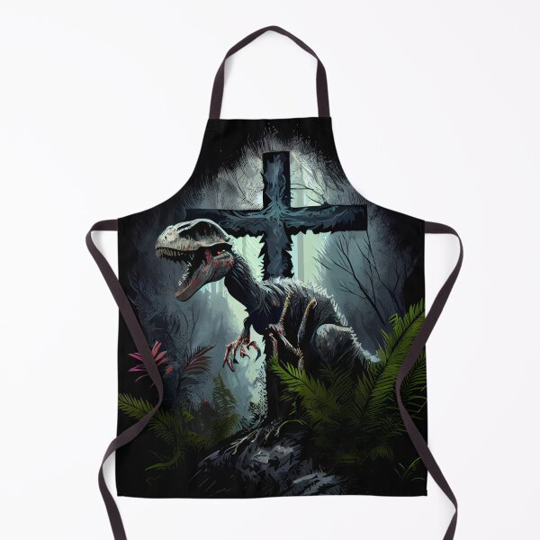 Item preview, Raptor Dinosaur With Christian Cross: Mesozoic Era Art designed and sold by Art4Christ.