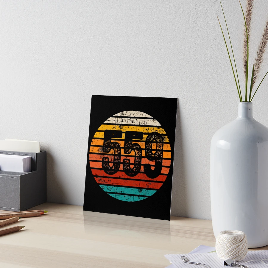 Distressed Vintage Sunset 559 Area Code