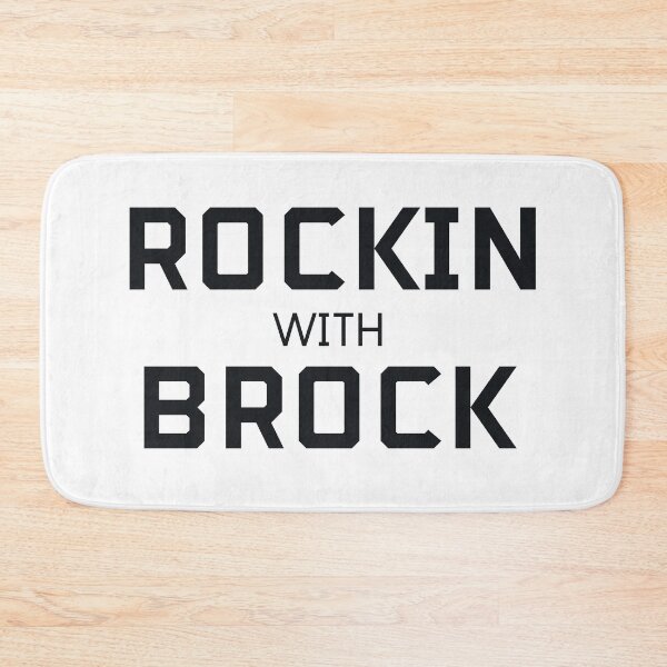 Item preview, ROCKIN WITH BROCK in black designed and sold by Sports-Stickers.