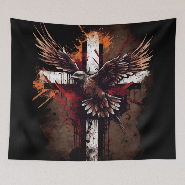 Item preview, Christiancore Cross: Dove and Paint Splatter Art designed and sold by Art4Christ.