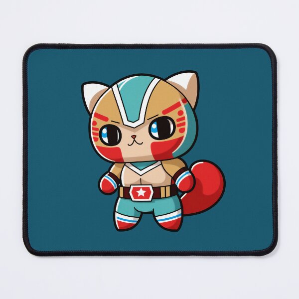 Item preview, Lucha Libre Cats | Mexican Wrestling | Kawaii Cats | Chibi Cats | Anime Cats | Lucha Libre Cats 023 designed and sold by Catcosm.
