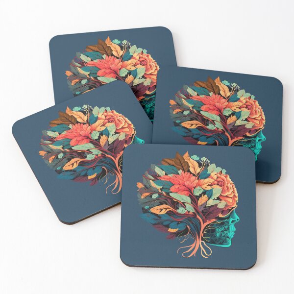 Item preview, Floral Head with Colourful Flowers designed and sold by Bondoboxy.