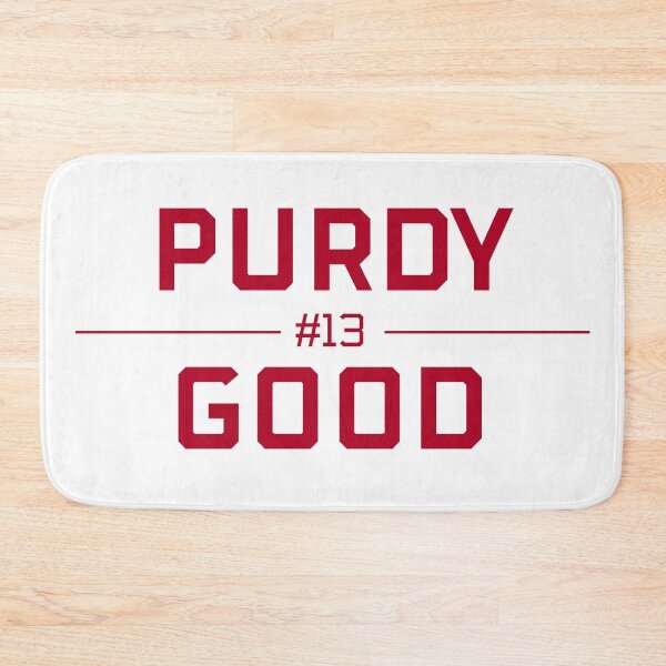 Item preview, Purdy Good red block letters Brock Purdy starting quarterback designed and sold by Sports-Stickers.