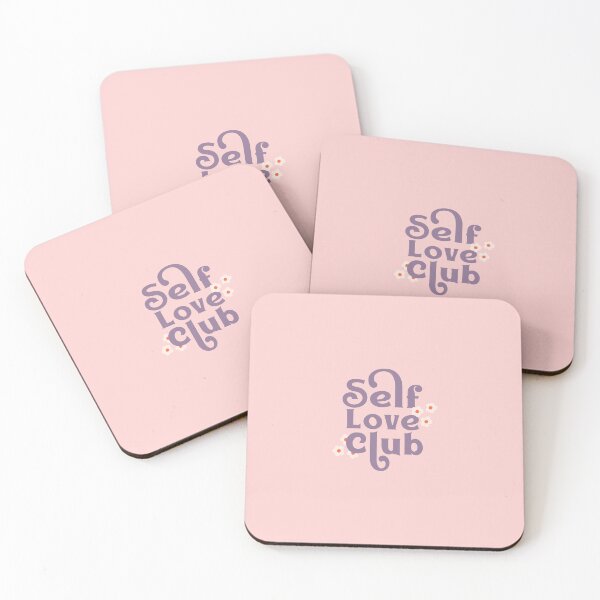 Item preview, Self love club quote in purple and pink with Daisy designed and sold by Maussa Ivimas.