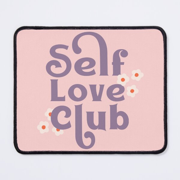 Item preview, Self love club quote in purple and pink with Daisy designed and sold by Maussa Ivimas.