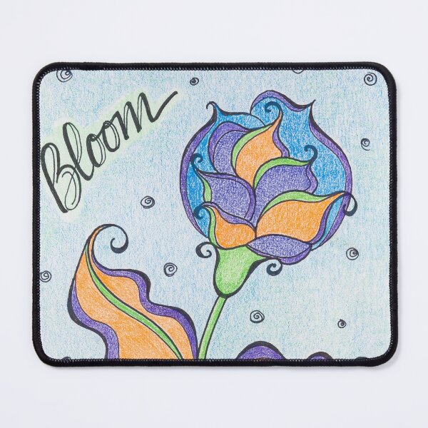 Item preview, Bloom - Orange and Blue designed and sold by LauraCLeMaster.
