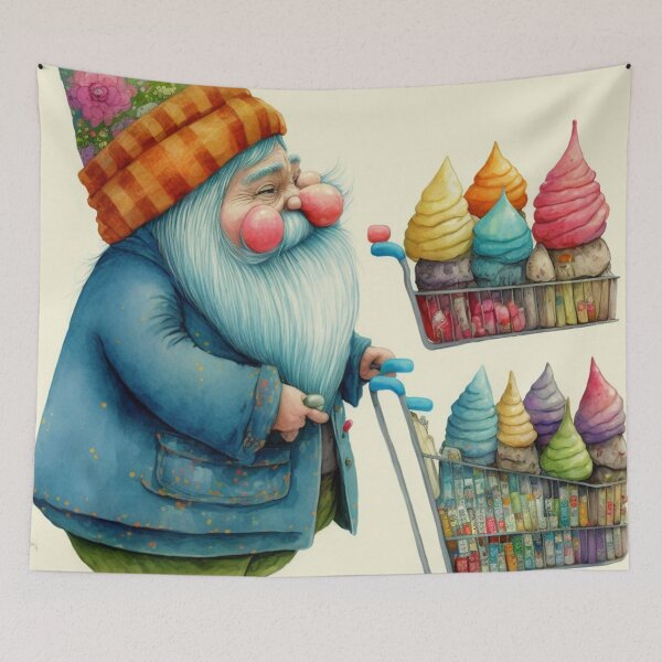 Item preview, Shopping with my gnomies 04 designed and sold by printiesart.