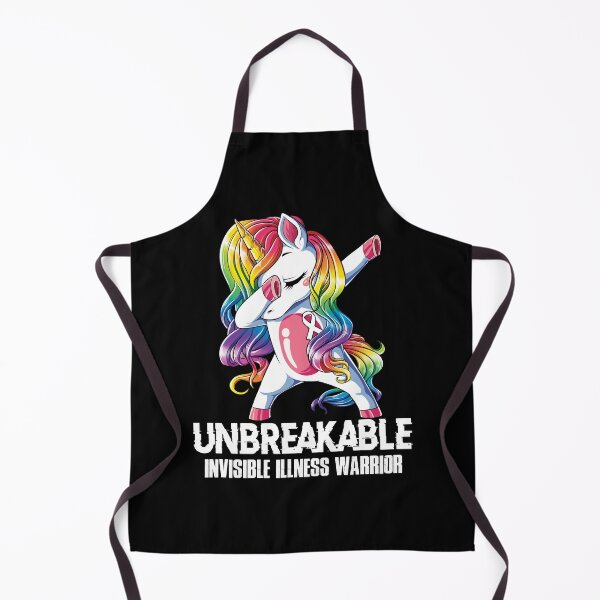 Item preview, Invisible Illness Awareness - Unicorn Invisible Illness Warrior Ribbon UNBREAKABLE designed and sold by Fernandezf.