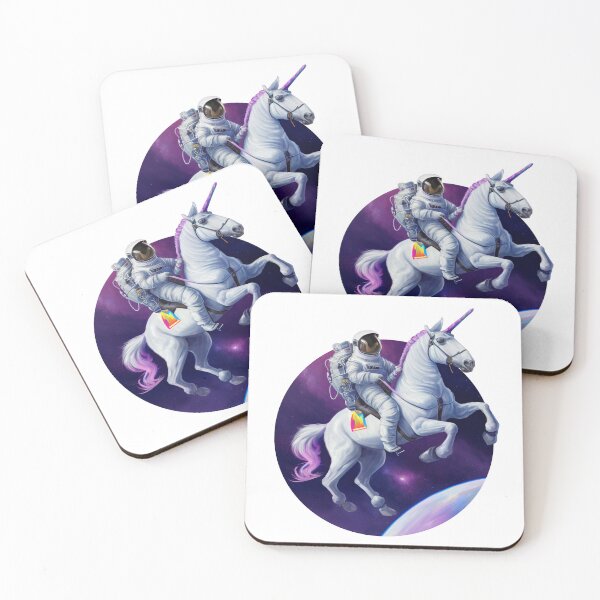 Item preview, Astronaut riding a Unicorn designed and sold by Bondoboxy.