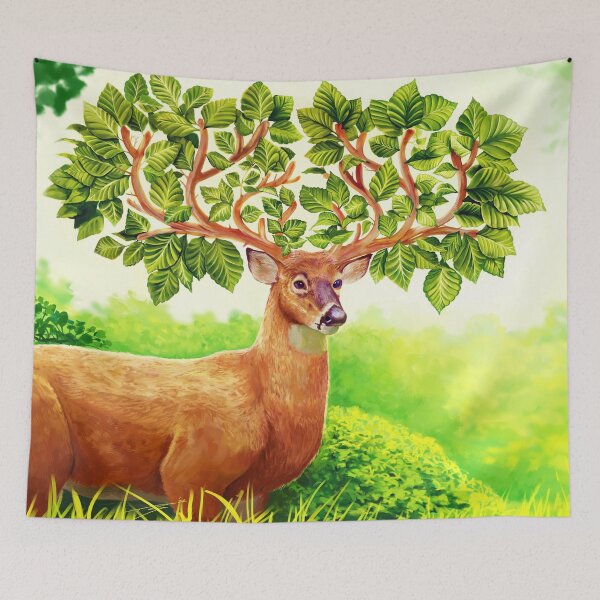 Item preview, Deer of Spring designed and sold by Sunflower Prodigy.