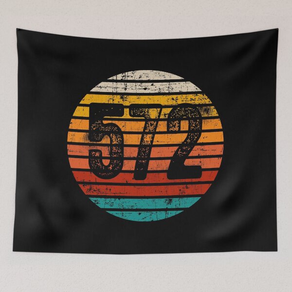 Item preview, Distressed Vintage Sunset 572 Area Code designed and sold by Gold Wings Tees.