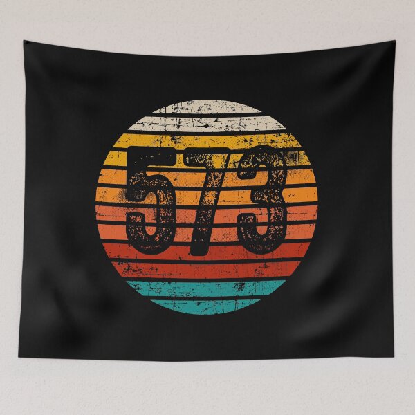 Item preview, Distressed Vintage Sunset 573 Area Code designed and sold by Gold Wings Tees.